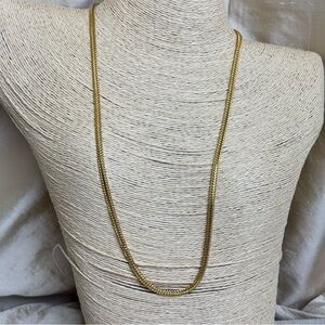 24kt gold plated fancy herringbone chain